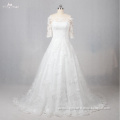 LZ099 Alibaba Wedding Dress Off Shoulder Dress A Line Frocks Designs